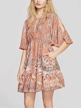 Free People Love Birds Mini Dress
